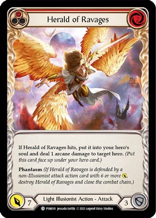 Image of Herald of Ravages (Red) [PSM010] (Monarch Prism Blitz Deck)