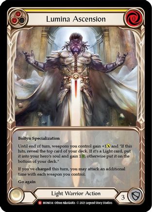 Image of Lumina Ascension (Extended Art) [MON034-EA] (Monarch)  1st Edition Rainbow Foil