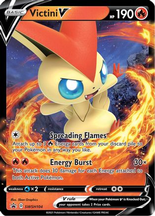 Image of Victini V (SWSH104) [Sword & Shield: Black Star Promos]