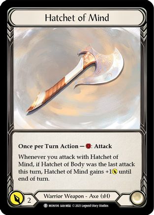 Image of Spectral Shield //Hatchet of Mind [U-MON104 // U-MON106] (Monarch Unlimited)  Unlimited Normal