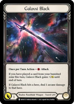 Image of Soul Shackle // Galaxxi Black [MON186 // MON155] (Monarch)  1st Edition Normal