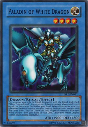 Image of Paladin of White Dragon [DR1-EN081] Super Rare