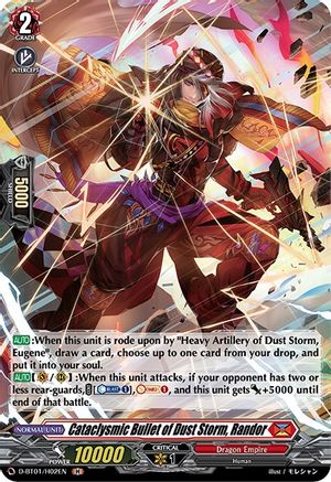 Image of Cataclysmic Bullet of Dust Storm, Randor (Holo) (GENESIS OF THE FIVE GREATS)