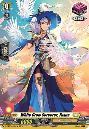 Image of White Crow Sorcerer, Taxus (Holo) (GENESIS OF THE FIVE GREATS)