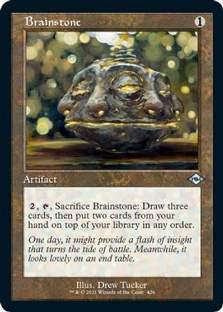Image of Brainstone (Retro Frame) (Foil Etched) (MH2-426) - Modern Horizons 2 Foil