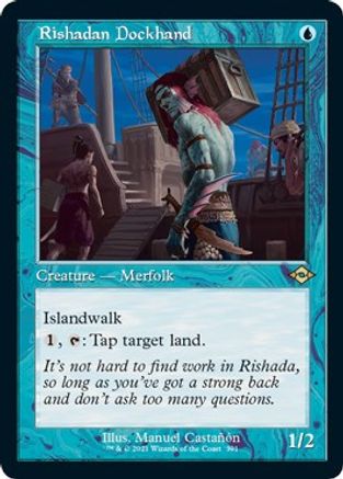 Image of Rishadan Dockhand (Retro Frame) (Foil Etched) (MH2-391) - Modern Horizons 2 Foil