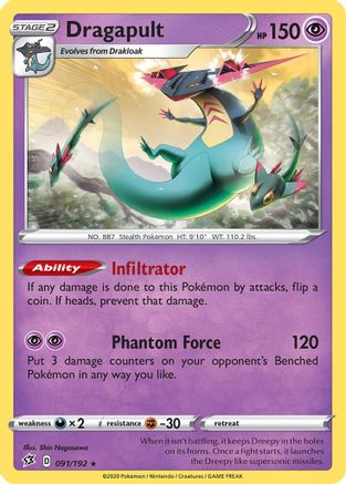 Image of Dragapult (091/192) (Theme Deck Exclusive) [Sword & Shield: Rebel Clash]