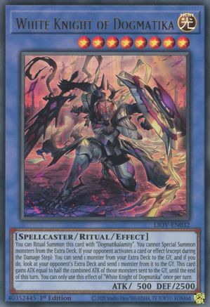 Image of White Knight of Dogmatika [LIOV-EN032] Ultra Rare