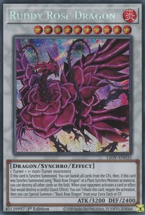 Image of Ruddy Rose Dragon [LIOV-EN035] Secret Rare