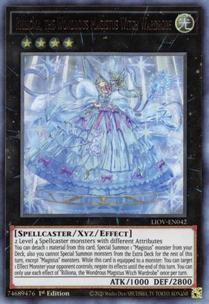 Image of Rilliona, the Wondrous Magistus Witch Wardrobe [LIOV-EN042] Ultra Rare