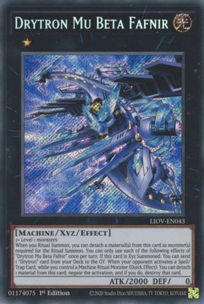 Image of Drytron Mu Beta Fafnir [LIOV-EN043] Secret Rare