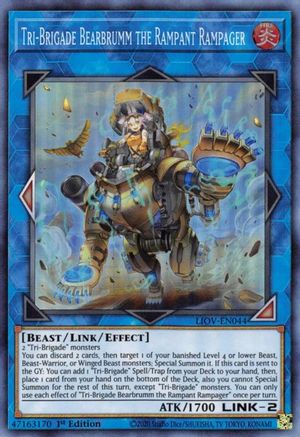Image of Tri-Brigade Bearbrumm the Rampant Rampager [LIOV-EN044] Super Rare