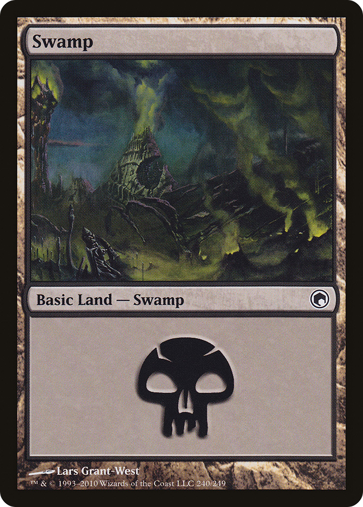 Image of Swamp (240) [Scars of Mirrodin]