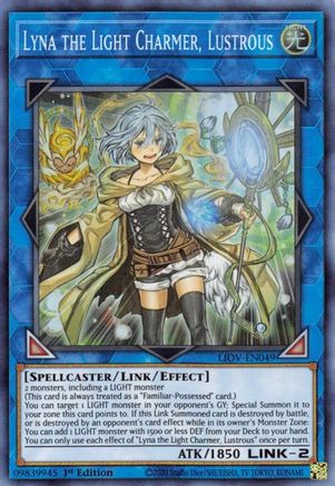 Image of Lyna the Light Charmer, Lustrous [LIOV-EN049] Super Rare