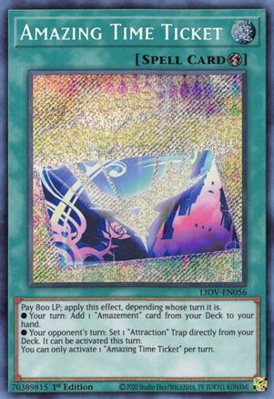 Image of Amazing Time Ticket [LIOV-EN056] Secret Rare