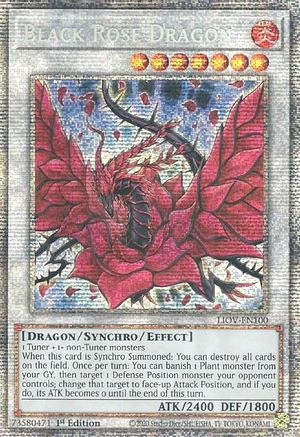 Image of Black Rose Dragon [LIOV-EN100] Starlight Rare