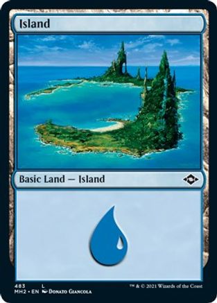 Image of Island (483) (Foil Etched) (MH2-483) - Modern Horizons 2 Foil