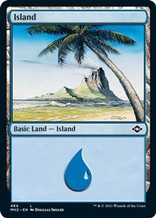 Image of Island (484) (Foil Etched) (MH2-484) - Modern Horizons 2 Foil