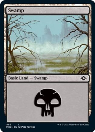 Image of Swamp (486) (Foil Etched) (MH2-486) - Modern Horizons 2 Foil