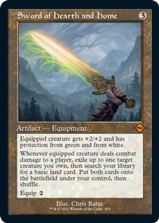Image of Sword of Hearth and Home (Retro Frame) (Foil Etched) (MH2-433) - Modern Horizons 2 Foil