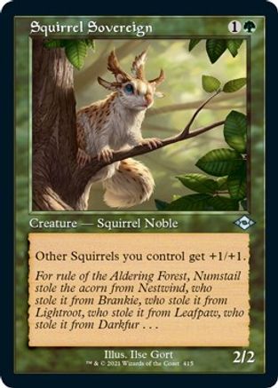 Image of Squirrel Sovereign (Retro Frame) (Foil Etched) (MH2-415) - Modern Horizons 2 Foil