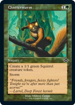 Image of Chatterstorm (Retro Frame) (Foil Etched) (MH2-411) - Modern Horizons 2 Foil