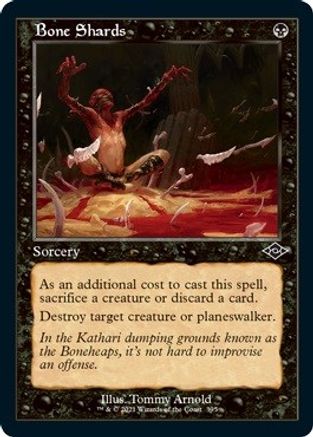 Image of Bone Shards (Retro Frame) (Foil Etched) (MH2-395) - Modern Horizons 2 Foil