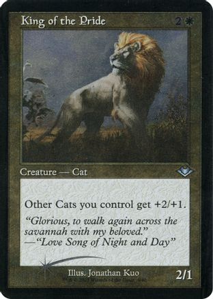 Image of King of the Pride (Retro Foil Etched) [Modern Horizons]