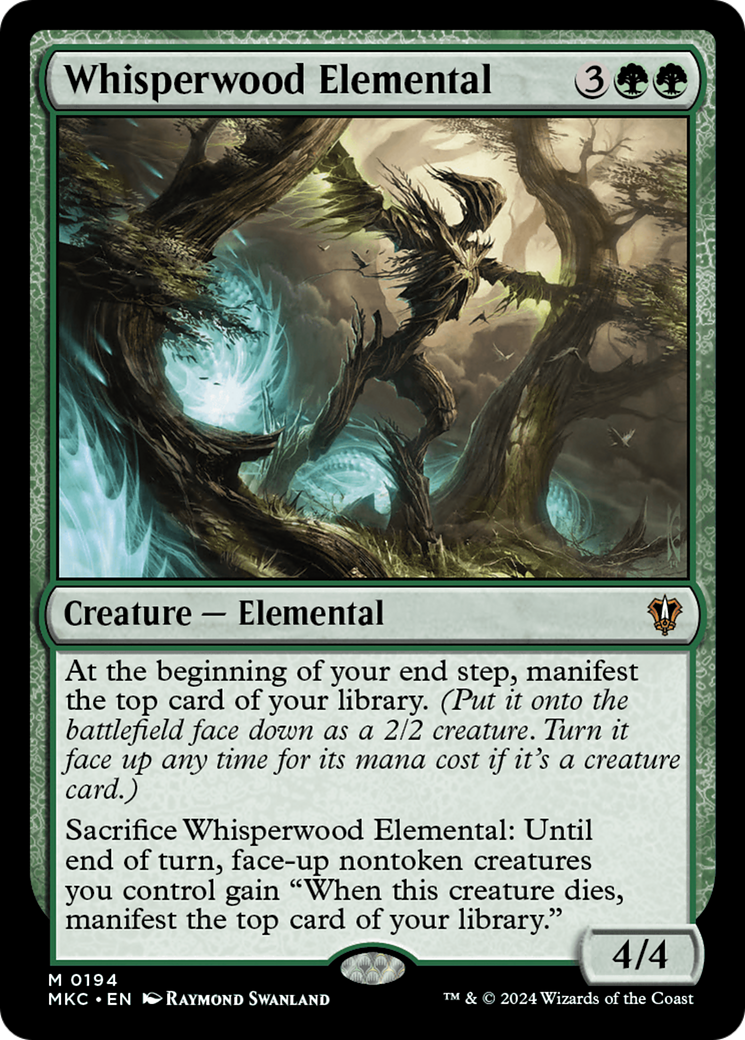 Image of Whisperwood Elemental [Murders at Karlov Manor Commander]