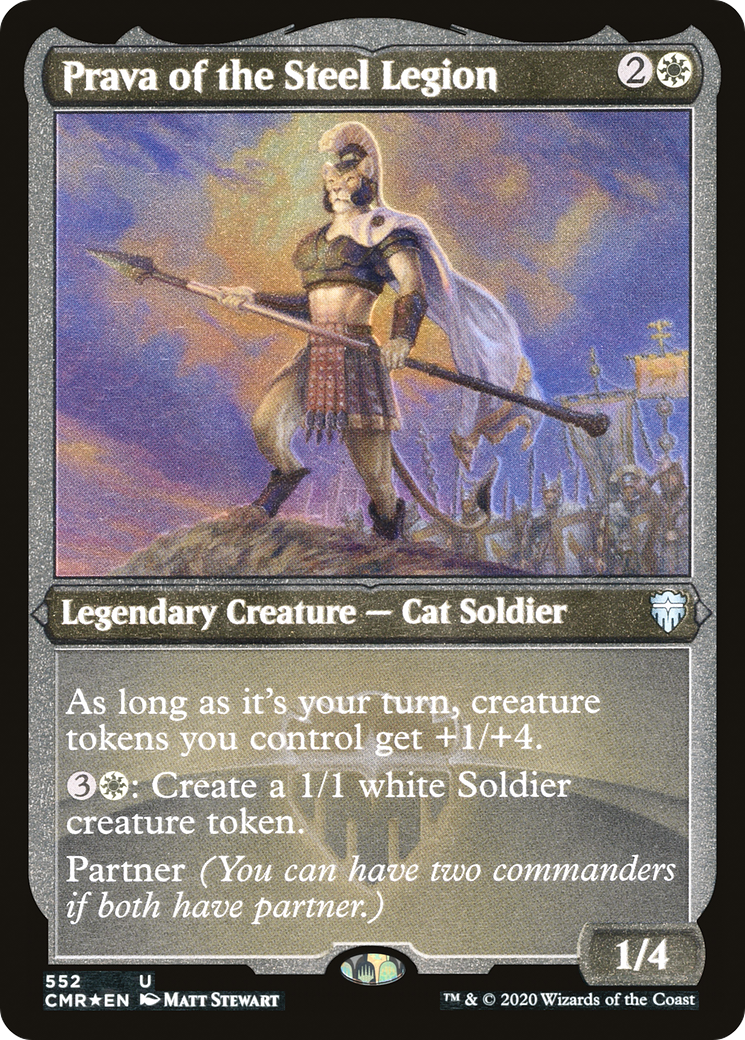 Image of Prava of the Steel Legion (Etched) [Commander Legends]
