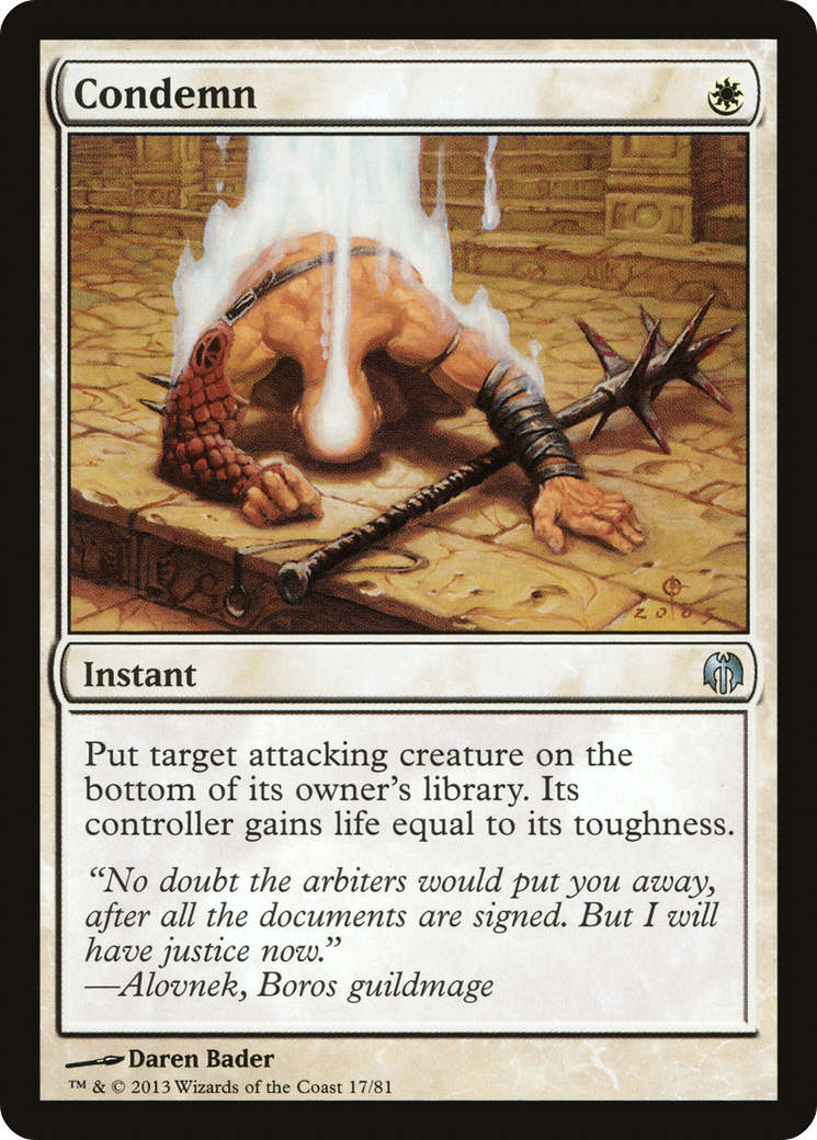 Image of Condemn [Duel Decks: Heroes vs. Monsters]