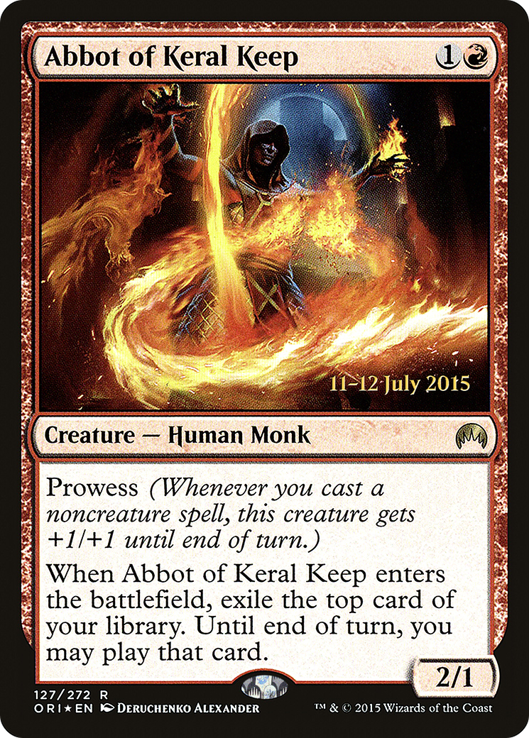 Image of Abbot of Keral Keep [Magic Origins Prerelease Promos]