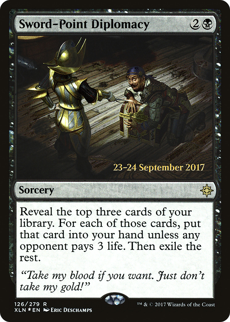 Image of Sword-Point Diplomacy [Ixalan Prerelease Promos]