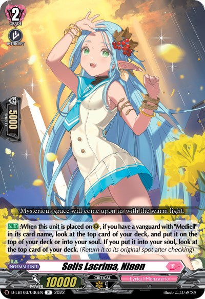 Image of Solis Lacrima, Ninon (D-LBT03/036EN) [Lyrical Monasterio: Summertime Memories!]