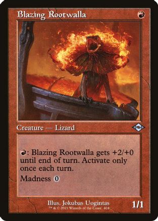 Image of Blazing Rootwalla (Retro Frame) (MH2-404) - Modern Horizons 2