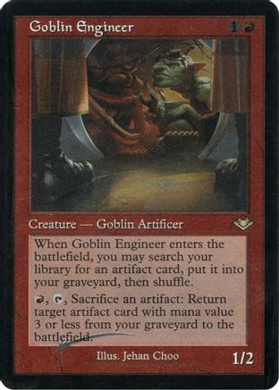 Image of Goblin Engineer (Retro Foil Etched) [Modern Horizons]