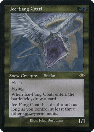 Image of Ice-Fang Coatl (Retro Foil Etched) [Modern Horizons]