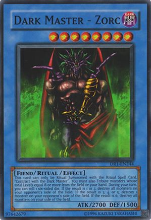 Image of Dark Master - Zorc [DR1-EN244] Super Rare