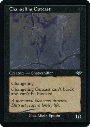 Image of Changeling Outcast (Retro Foil Etched) [Modern Horizons]