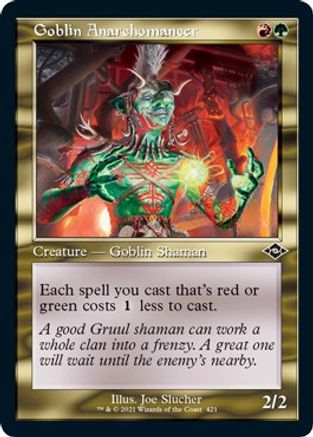 Image of Goblin Anarchomancer (Retro Frame) (Foil Etched) (MH2-421) - Modern Horizons 2 Foil