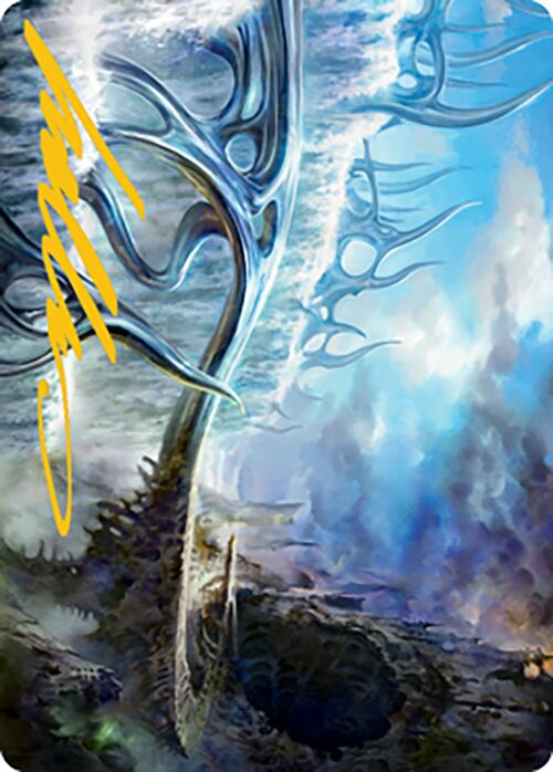 Image of Mistvault Bridge Art Card (Gold-Stamped Signature) [Modern Horizons 2 Art Series]