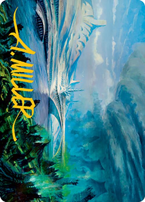 Image of Goldmire Bridge Art Card (Gold-Stamped Signature) [Modern Horizons 2 Art Series]