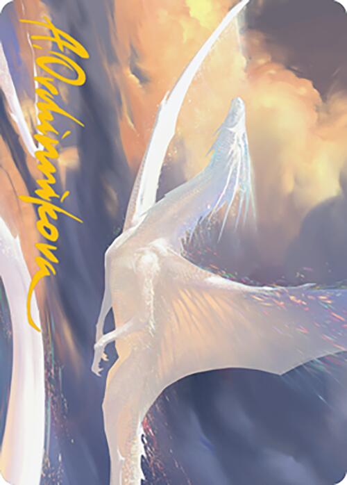 Image of Timeless Dragon Art Card (Gold-Stamped Signature) [Modern Horizons 2 Art Series]