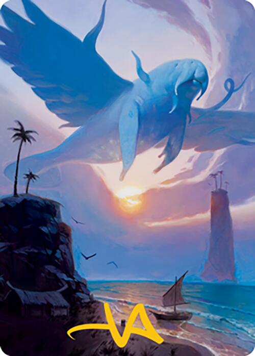 Image of Aeromoeba Art Card (Gold-Stamped Signature) [Modern Horizons 2 Art Series]