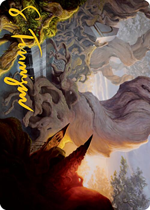 Image of Yavimaya, Cradle of Growth Art Card (Gold-Stamped Signature) [Modern Horizons 2 Art Series]