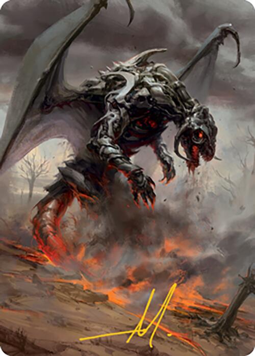 Image of Scion of Draco Art Card (Gold-Stamped Signature) [Modern Horizons 2 Art Series]