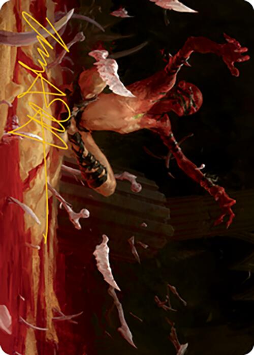 Image of Bone Shards Art Card (Gold-Stamped Signature) [Modern Horizons 2 Art Series]