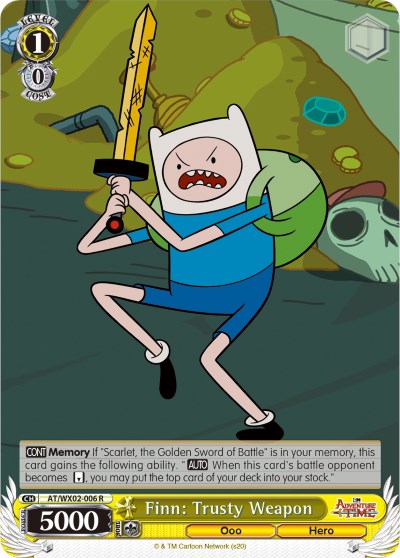 Image of Finn: Trusty Weapon (AT/WX02-006 R) [Adventure Time]