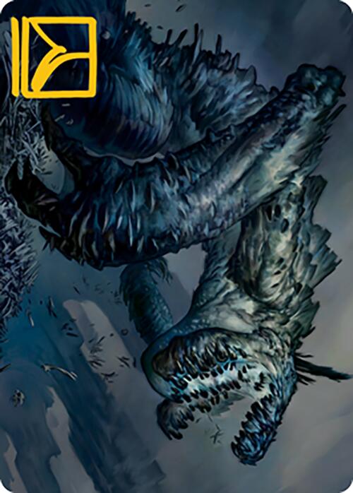 Image of Necrogoyf Art Card (Gold-Stamped Signature) [Modern Horizons 2 Art Series]