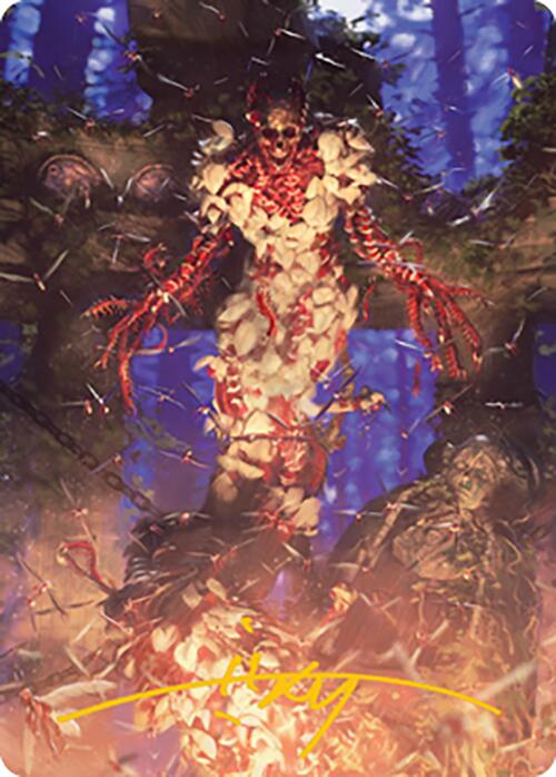 Image of Grist, the Hunger Tide Art Card (55) (Gold-Stamped Signature) [Modern Horizons 2 Art Series]